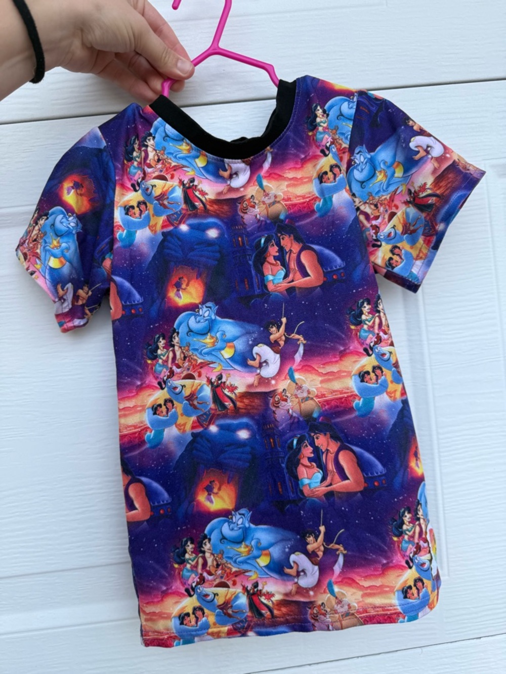 Kids Purple Aladdin Print Pajama Set
